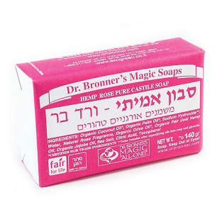 סבון ד"ר ברונר בניחוח ורד בר - 140 גרם
