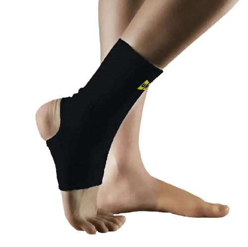 מגן קרסול אלסטי איכותי נעים למגע מתאים לשימוש יומיומי המסייע בהקלה בכאבים והורדת נפיחות בקרסול| ITEM 35B | צבע שחור | מידה S |