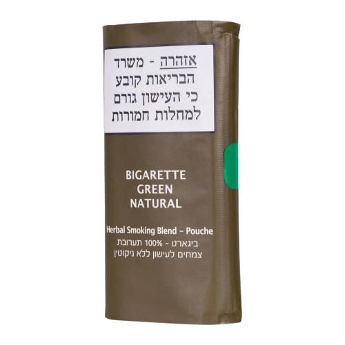 100 אחוז תערובת צמחים לעישון | ללא ניקוטין | GREEN NATURAL | מכיל 20 גר' |