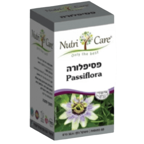 נוטרי קר | פסיפלורה | 60כמוסות | הרגעה והפחתת מתח | שיפור חשק מיני | שיפור עיכול ועצירות