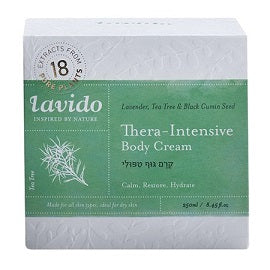 קרם גוף טיפולי לבנדר, עץ התה וקצח לבידו - 250 מ"ל