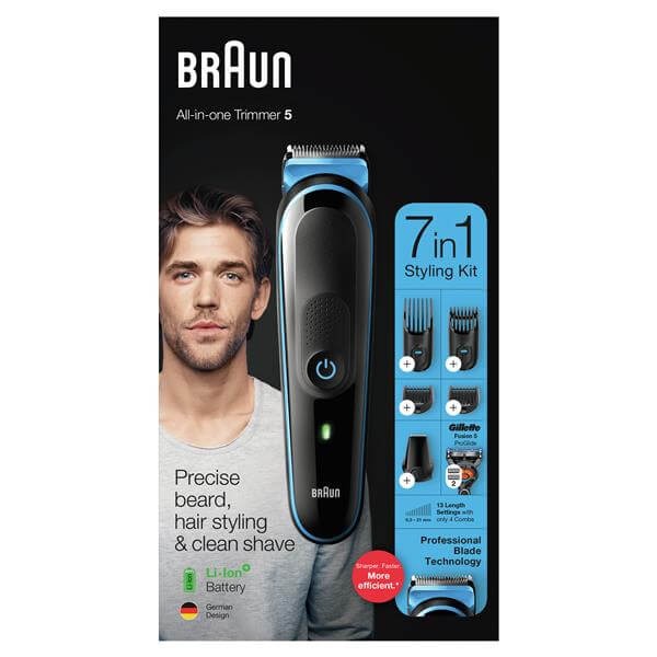 מכשיר לעיצוב זקן | כולל 7 אביזרים | הטענה מהירה