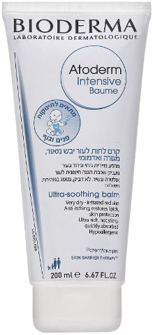 ביודרמה | אטודרם אינטנסיב באום | קרם גוף ופנים | לטיפול ביובש חזק | עור מגורה ומגרד | 200 מ"ל