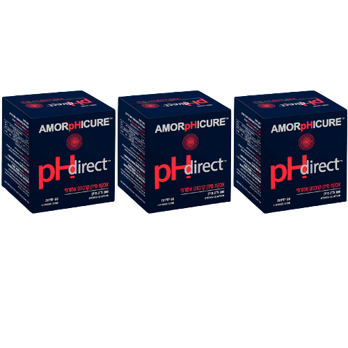 אבקת סידן קרבונט אמורפי | מכיל 300 מ"ג סידן | ספיגה משופרת | PH direct | מבצע שלישייה |