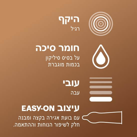 קונדומים דורקס | REAL FEEL | ללא לטקס | מכיל 10 קונדומים | DUREX