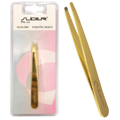 פינצטה אלכסונית |צבע  זהב | MJ-6A-OBM | סליידר | SLIDER