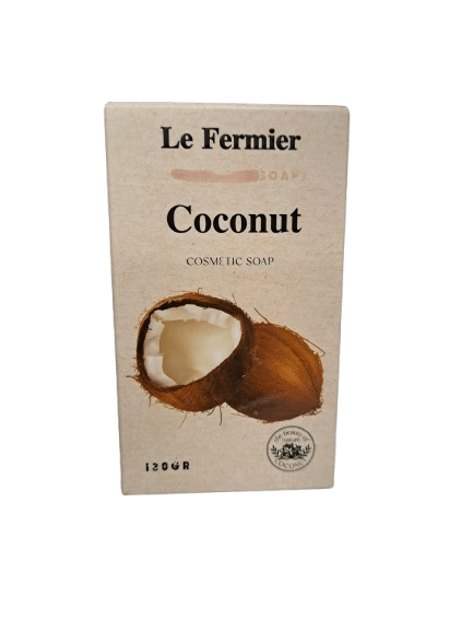 סבון קוסמטי | קוקוס | פלומה ים המלח | מכיל 130 גר | Le Fermier |