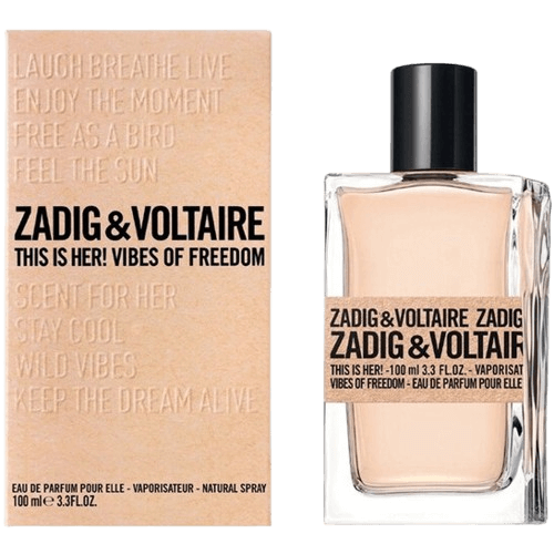 בושם טסטר לאישה 100 מ"ל | Zadig & Voltaire This is Her! Vibes of Freedom | או דה פרפיום E.D.P