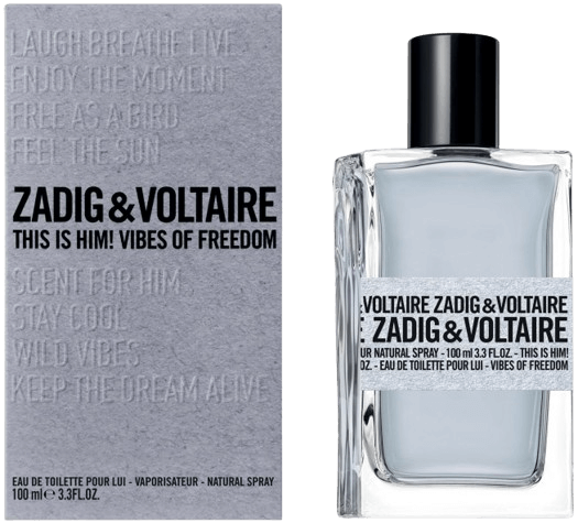 בושם לגבר | This Is Him Vibes of Freedom | מכיל 100 מ"ל | E.D.T או דה טואלט | Zadig & Voltaire