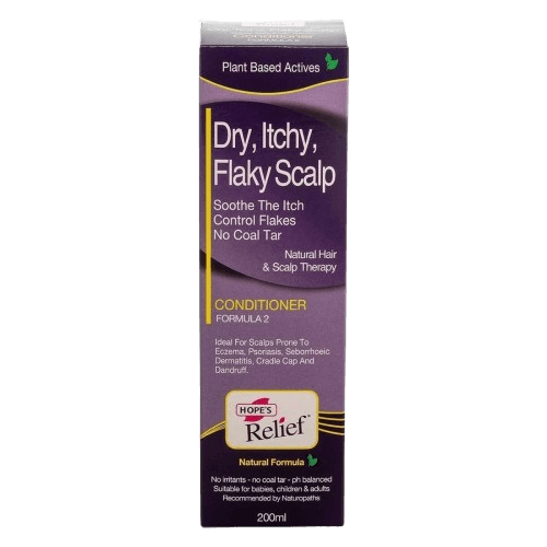 הופס מרכך | DRY ITCHY FLAKY SCALP | מרכך טבעי לקרקפת יבשה מגורה עם קשקשים – טיפול טבעי לשיער ולקרקפת | מכיל 200 מ"ל | Hope’s Relief