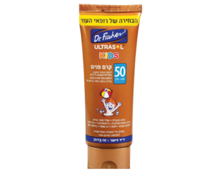 ULTRASOL KIDS | קרם הגנה לפנים לילדים | 50 SPF | מכיל 75 מ"ל |