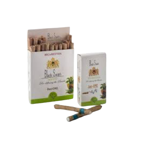 10 סיגרלות צמחיות | בלאק שוואן | ללא ניקוטין | ללא טבק | לא ממכר