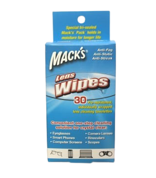 מטליות לניקוי עדשות | מגבונים למשקפיים | מכיל 30 יחידות |