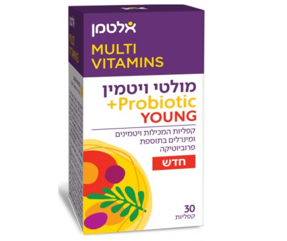 מולטי ויטמין + Probiotic לנוער | מכיל 30 קפליות