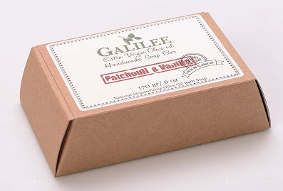 סבון מוצק שמן זית - פצ'ולי וניל - 170 גרם