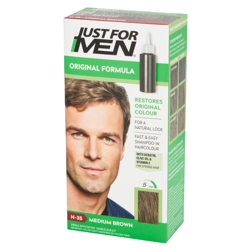 צבע לשיער לגבר H-35 חום מדיום
