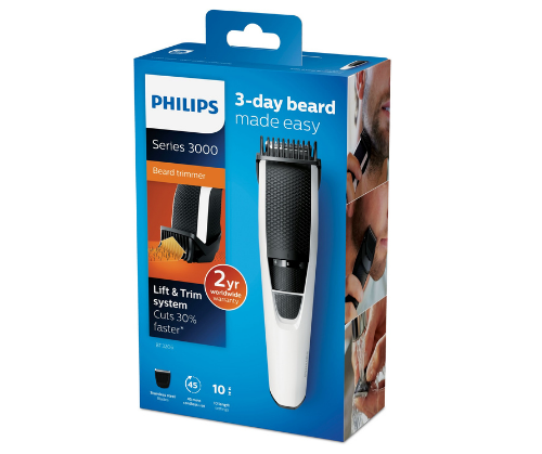 פילמר BEARDTRIMMER סדרת 3000 גוזם זקן BT3206 / 14 | - 45 | מערכת Lift & Trim