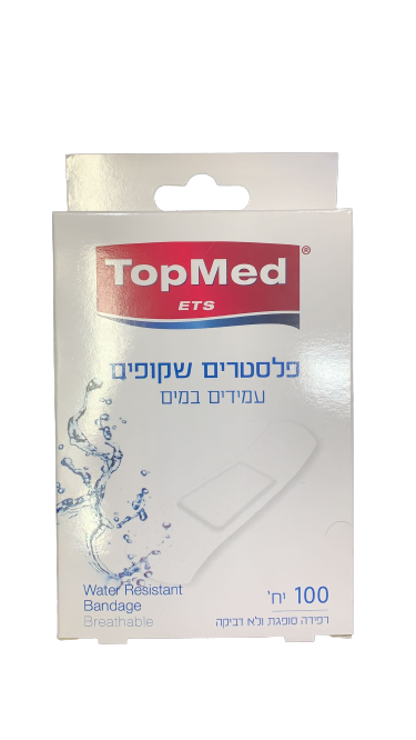 טופ מד | פלסטרים שקופים | עמידים במים | מכיל 100 יחידות