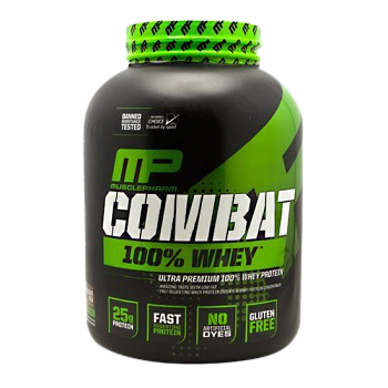 MUSCLEPHARM COMBAT 100% WHEY | אבקת חלבון מאסל פארם כשר בטעם קופיצ'ינו 2.27 ק"ג