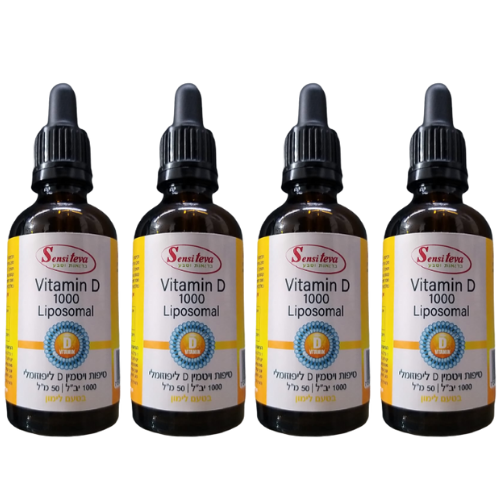 מבצע רביעיה | ויטמין D ליפוזומלי | סנסי טבע | ויטמין די D ליפוזומלי | 1000 יחב"ל | מכיל 50 מ"ל