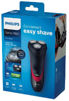 מכונת גילוח | פיליפס | מכונת גילוח דגם S1310 | נוחה ומאפשרת גילוח שקט ויסודי | קל לניקוי ונוח | ידית מעוצבת אגרונומית