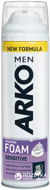 קצף גילוח | SENSITIVE | מכיל 200 מ"ל | ארקו - ARKO