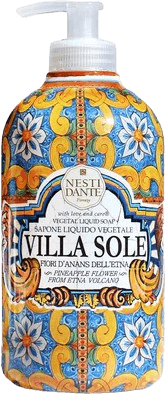 סבון נוזלי מפנק בניחוח פריחת האננס | VILLA SOLE | מכיל 500 מ"ל | נסטי דנטה | nesti dante