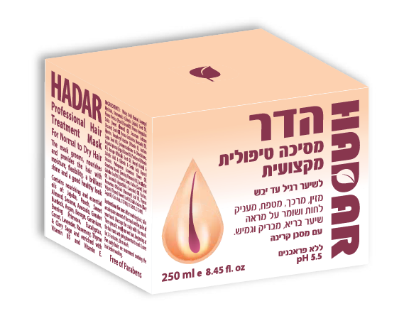 הדר - מסיכה טיפולית מקצועית לשיער רגיל עד יבש
