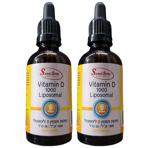 ויטמין D ליפוזומלי | סנסי טבע | ויטמין די D ליפוזומלי | 1000 יחב"ל | מכיל 50 מ"ל
