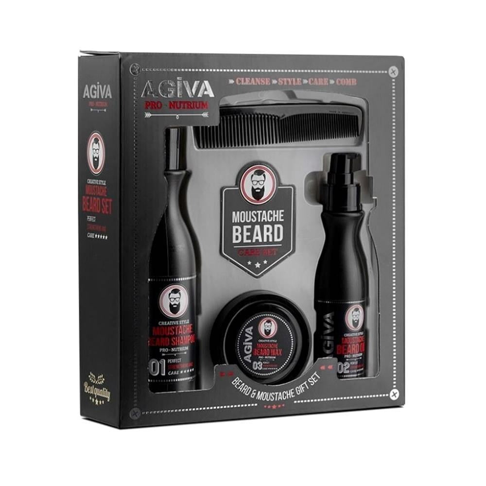 ערכת עיצוב זקן | שמפו אגיבה | שמן אגיבה | שעוות אגיבה