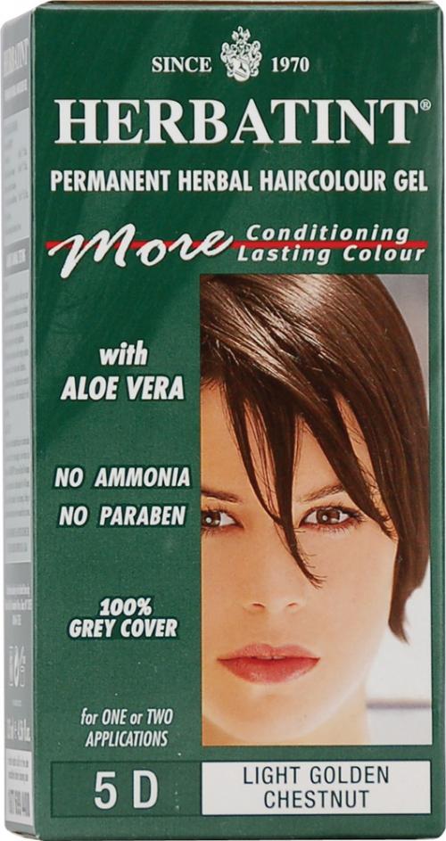 צבע לשיער על בסיס צמחי הרבטינט 5D ערמוני מוזהב בהיר