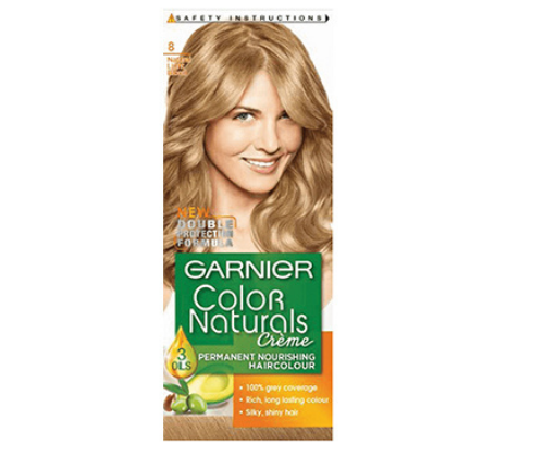 צבע לשיער קבוע המזין ומטפח את השיער . 8 בלונד בהיר - +20% תוספת מסכת הזנה לטיפוח השיער גרנייה | Garnier