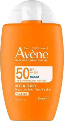 תחליב הגנה אולטרה SPF50 Ultra Fluid Invisible | מכיל 50 מ"ל | אוון - AVENE