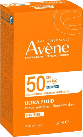 תחליב הגנה אולטרה SPF50 Ultra Fluid Invisible | מכיל 50 מ"ל | אוון - AVENE