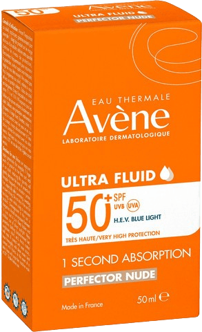 תחליב הגנה אולטרה +SPF50 עם גוון Ultra Fluid Tinted | מכיל 50 מ"ל | אוון - AVENE