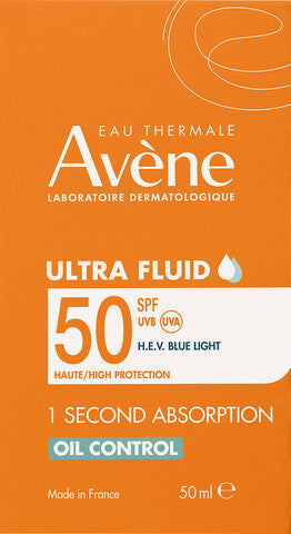 תחליב הגנה אולטרה SPF50 לעור שמן | מכיל 50 מ"ל | אוון - AVENE