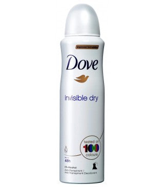 דאודורנט ספריי invisible dry - מכיל 150 מ"ל