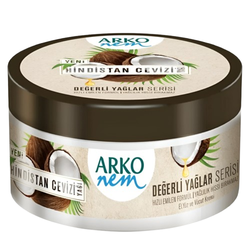 קרם רב שימושי קוקוס | COCONUT OIL | מכיל 250 מ"ל | ארקו - ARKO
