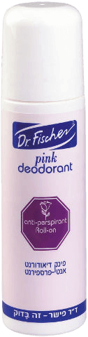 דוקטור פישר | 100גרם | פינק דאודורנט | רול און | Pink Deodorant ד"ר פישר | Dr. Fischer
