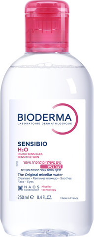 מים מיסלריים להסרת איפור | לאור רגיש | 250 מ"ל | ביודרמה | BIODERMA | SENSIBIO H2O |
