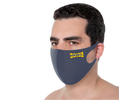 מסכת נשימה לפנים מנדפת זיעה מבד לייקרה רב שימושית "אלה" לבני נוער | אוריאל | URIEL