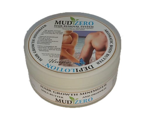 קרם גוף | המדכא צמיחת שיער | מועשרת במינרלים של ים המלח | 150 מ"ל | MUD ZERO