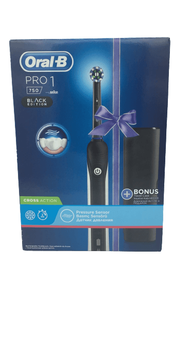 מברשת שיניים חשמלית אורל בי | Pro-1 750 Cross Action |