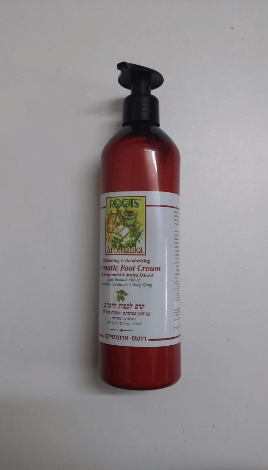 קרם רגליים ארומטי רוטס - מכיל 350 מ"ל