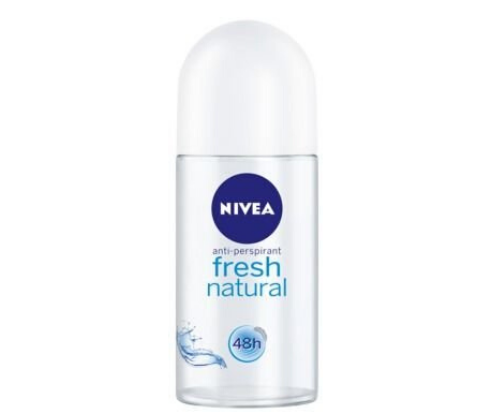 דאודורנט | 50מ"ל | רול און | Fresh Natural | NIVEA | מסייע במניעת ריחות לא נעימים | תורם לתחושת רעננות ל48 שעות ניוואה | NIVEA