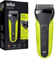 מכונת גילוח | נטענת | סדרה 3 | דגם Braun 300s | בעלת 3 ראשי גילוח רגישים ללחץ
