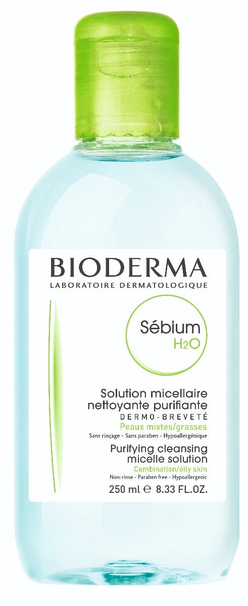 ביודרמה | תמיסה מיסלרית | לניקוי מושלם של עור הפנים | 250 מ"ל