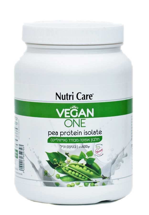 נוטרי קר | אבקת חלבון | אפונה מבודד | טעם וניל | 600 גרם | כשר פרווה