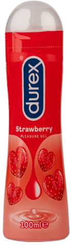 דןרקס ג'ל סיכוך בטעם תות | Durex | מכיל 100 מ"ל דורקס | Durex
