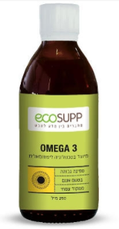 אומגה 3 צמחי בטעם אננס אקוסאפ - 250 מ"ל